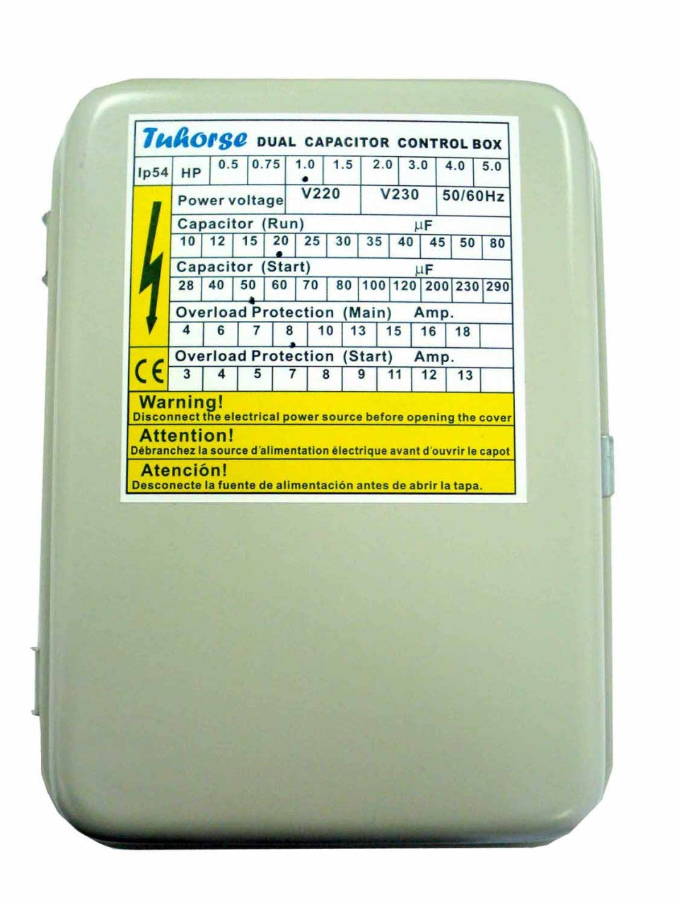 Tuhorse 1HP well pump control box