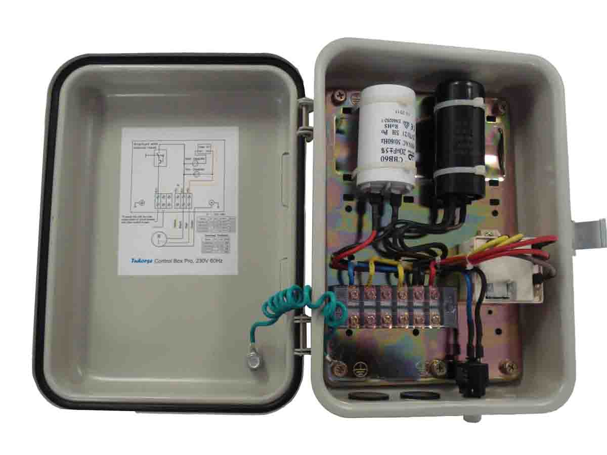 Tuhorse 3/4HP well pump control box with start and run capacitors