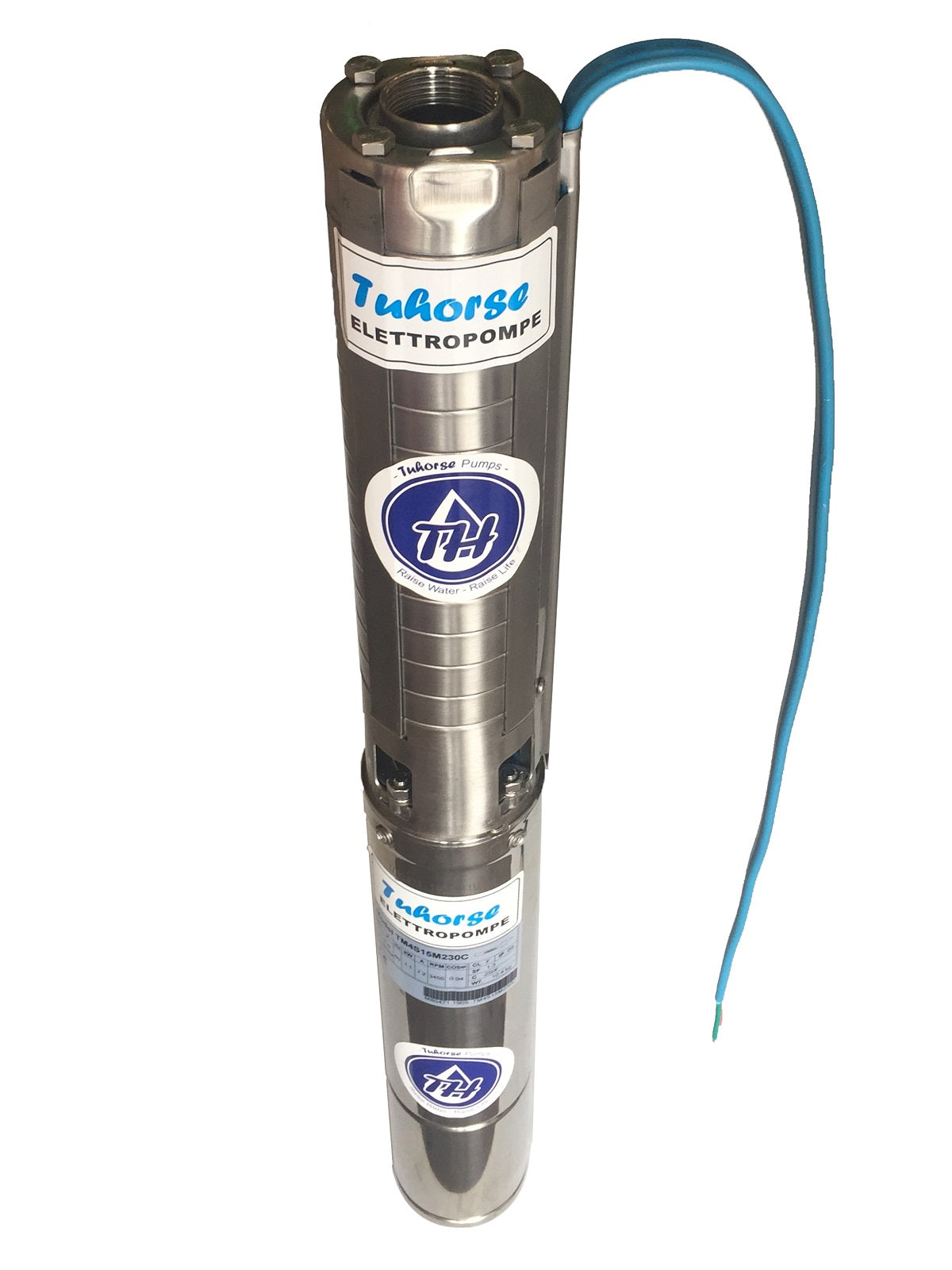 Tuhorse 3HP TS4-018-20 460V 3-Phase. S.S. Complete pump-end and motor (TS401820T460)