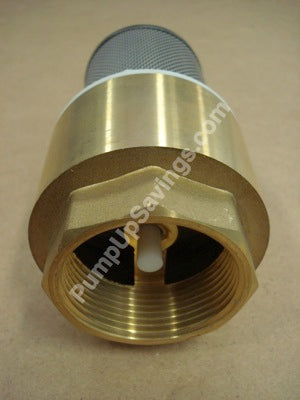 1.5 inch Brass Foot Valve with screen