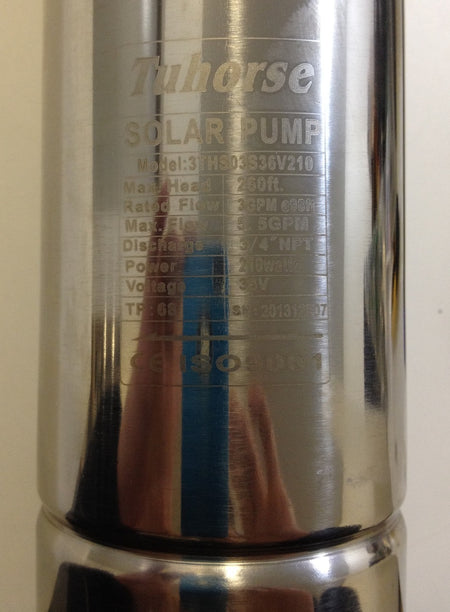 3" 210W Solar Powered Submersible deep well Pump