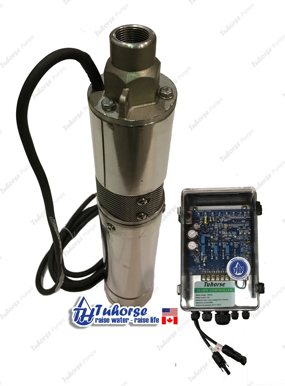 3" 500W Solar Powered Submersible Pump  3THS04S48V500
