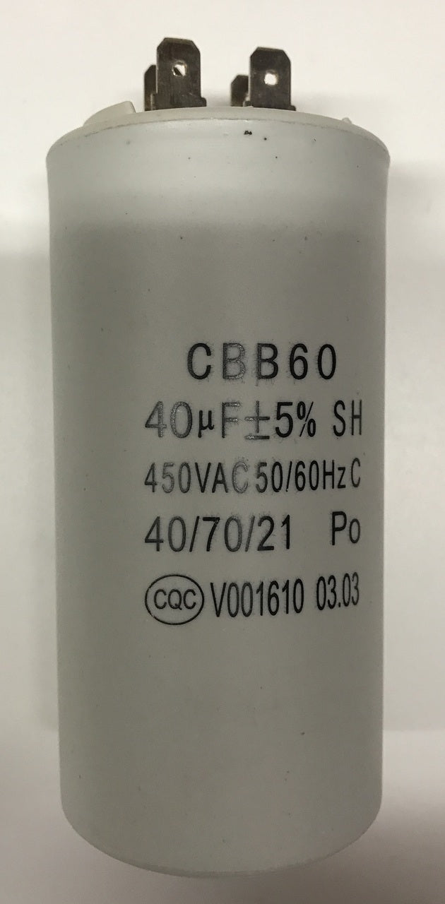 40uF 4 motor run capacitor, 4 pin 2 pole