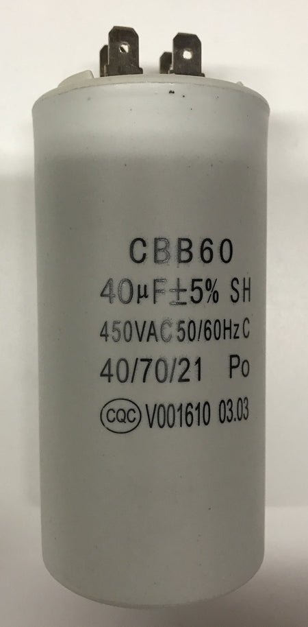 40uF 4 motor run capacitor, 4 pin 2 pole