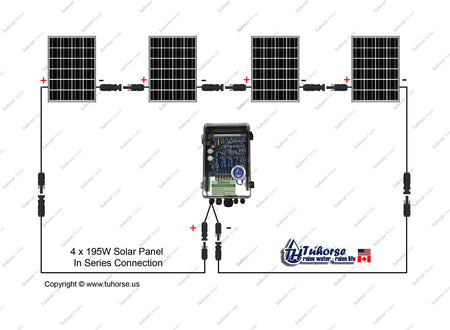 4 panel in series connection