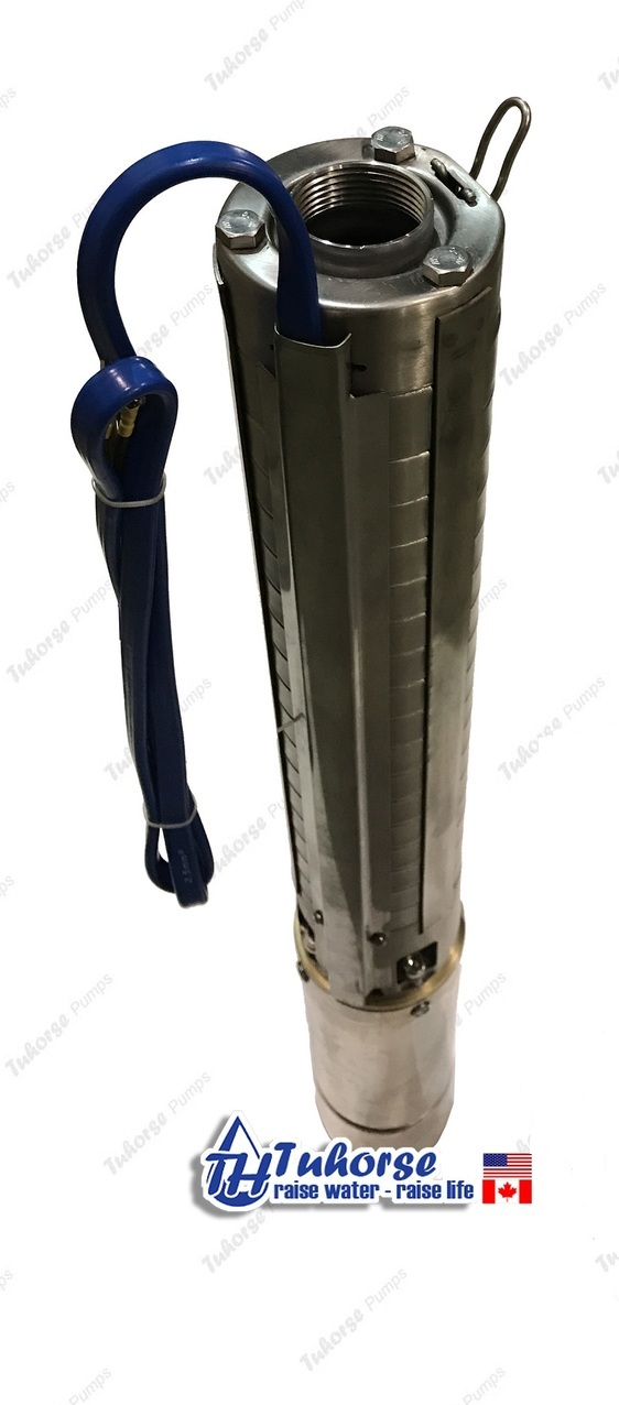 (No Control Box) 4" 1000W 10GPM Solar Powered Submersible Deep Well Pump and Motor Only