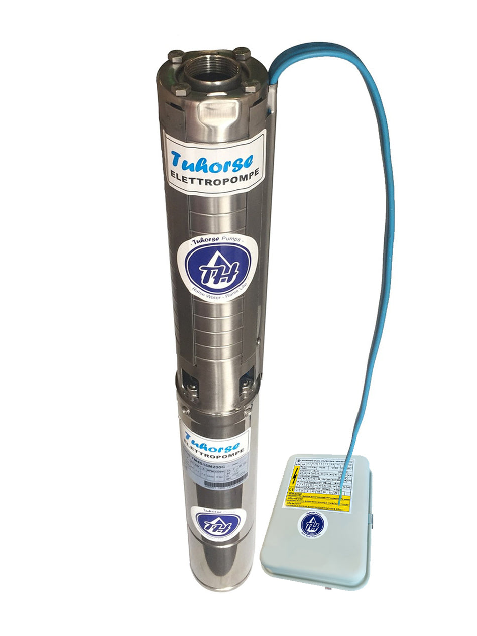 2HP TS4-027-10 230V 1-Phase. S.S. Complete pump-end, motor, control box pro set (TS402710M230)