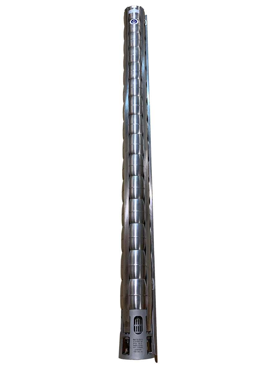TS6 Pump End, Stainless Steel 6", 260GPM, 14 stages, Tuhorse