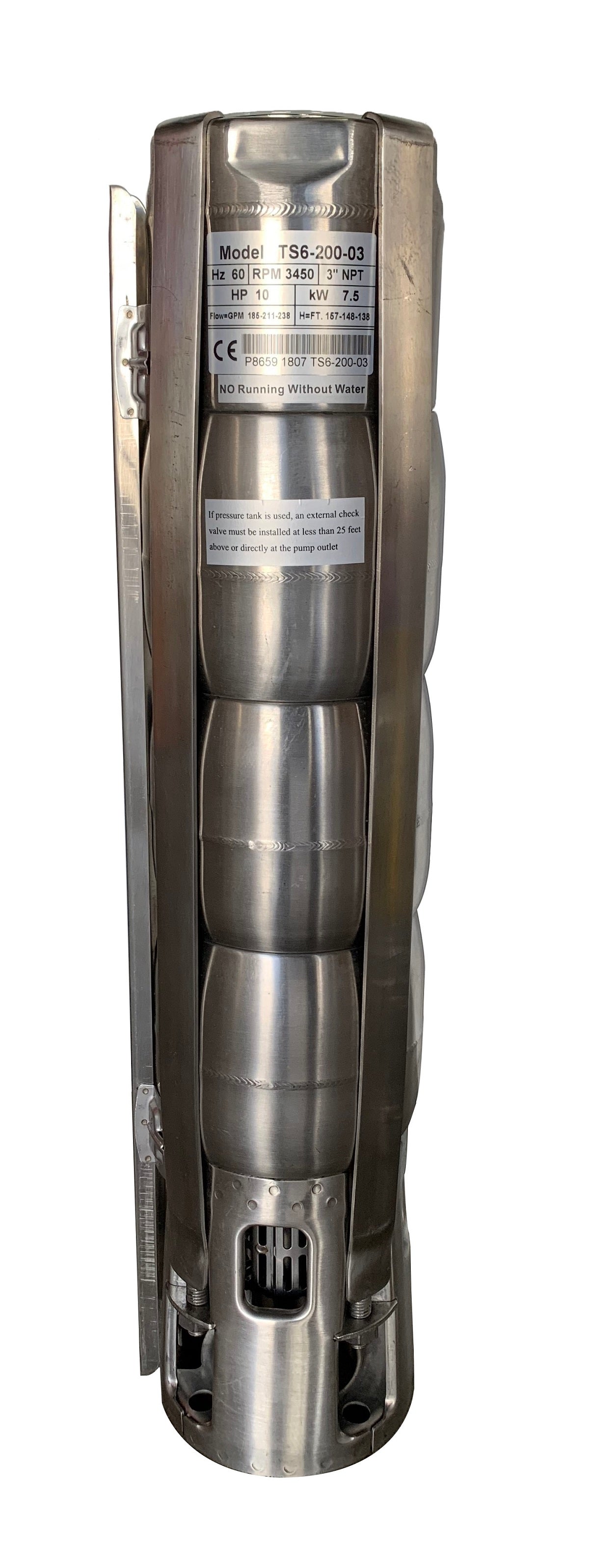 Tuhorse 6" Stainless Steel Wet End (Pump End)