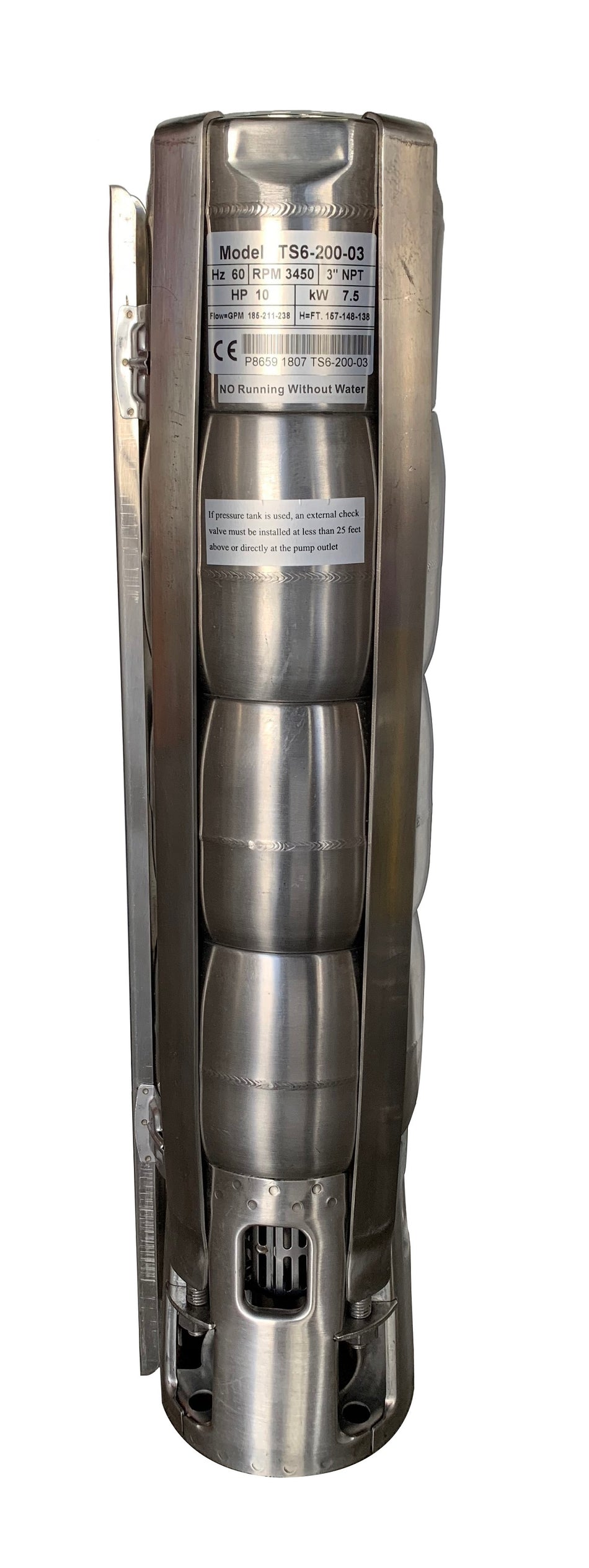 Tuhorse 6" Stainless Steel Wet End (Pump End)