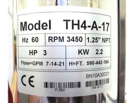 Tuhorse 15GPM TH4-A-17 Pump end