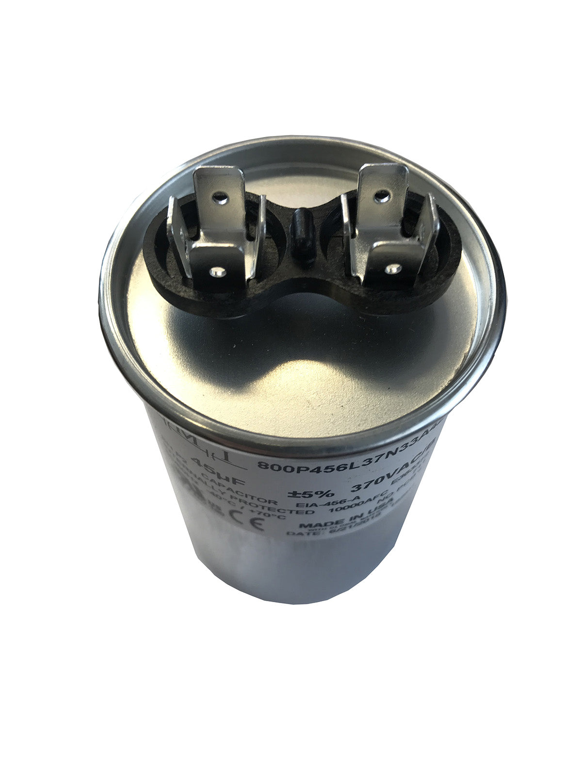 45 uF motor run capacitor replacement for 3HP Franklin Electric, Pentek, Pentair, Berkeley, Sta-Rite capacitor start and capacitor run (CSCR) type control boxes. Compatible to 155327109