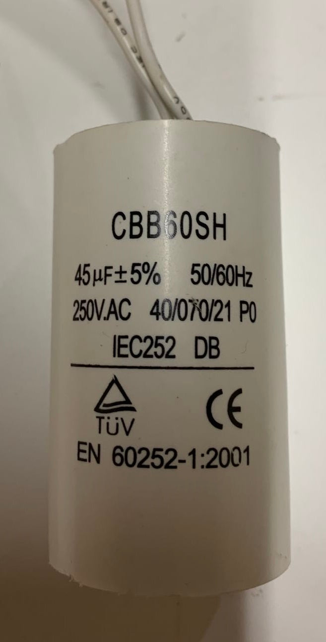 40uF/45uF Motor Capacitor with 5" wire for Tuhorse Jet pump