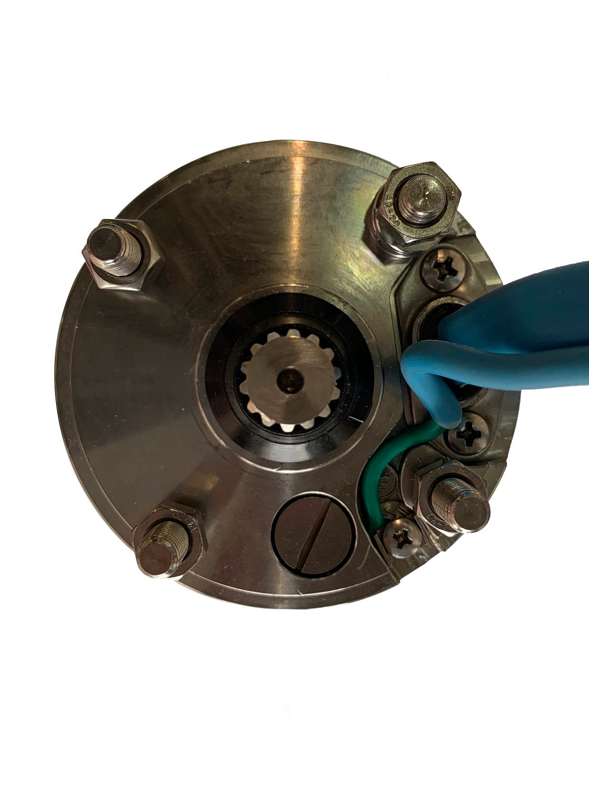 4" S. S. motor top view