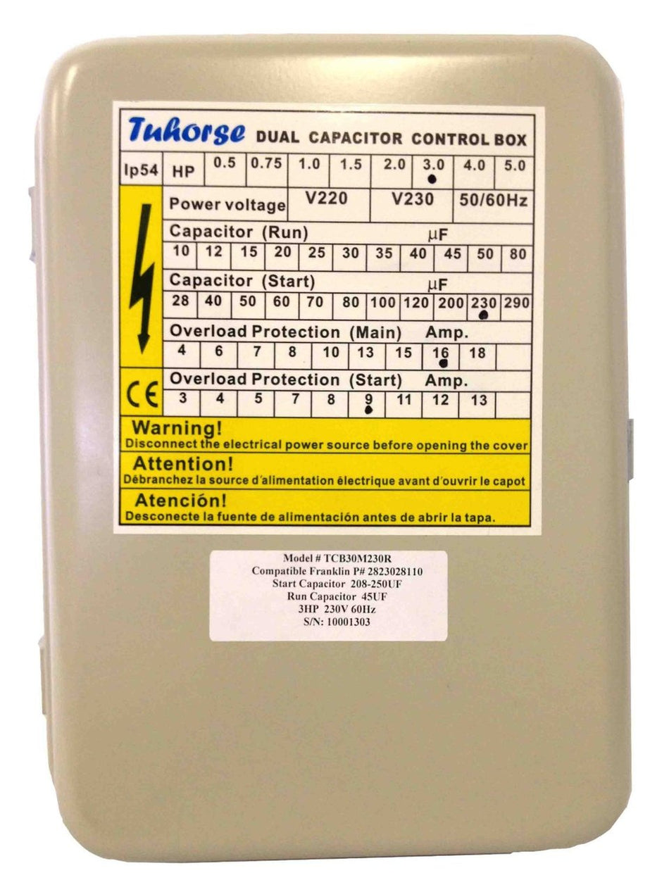 3HP Control Box, Replacement for Franklin Standard Box with Part # 2823028110