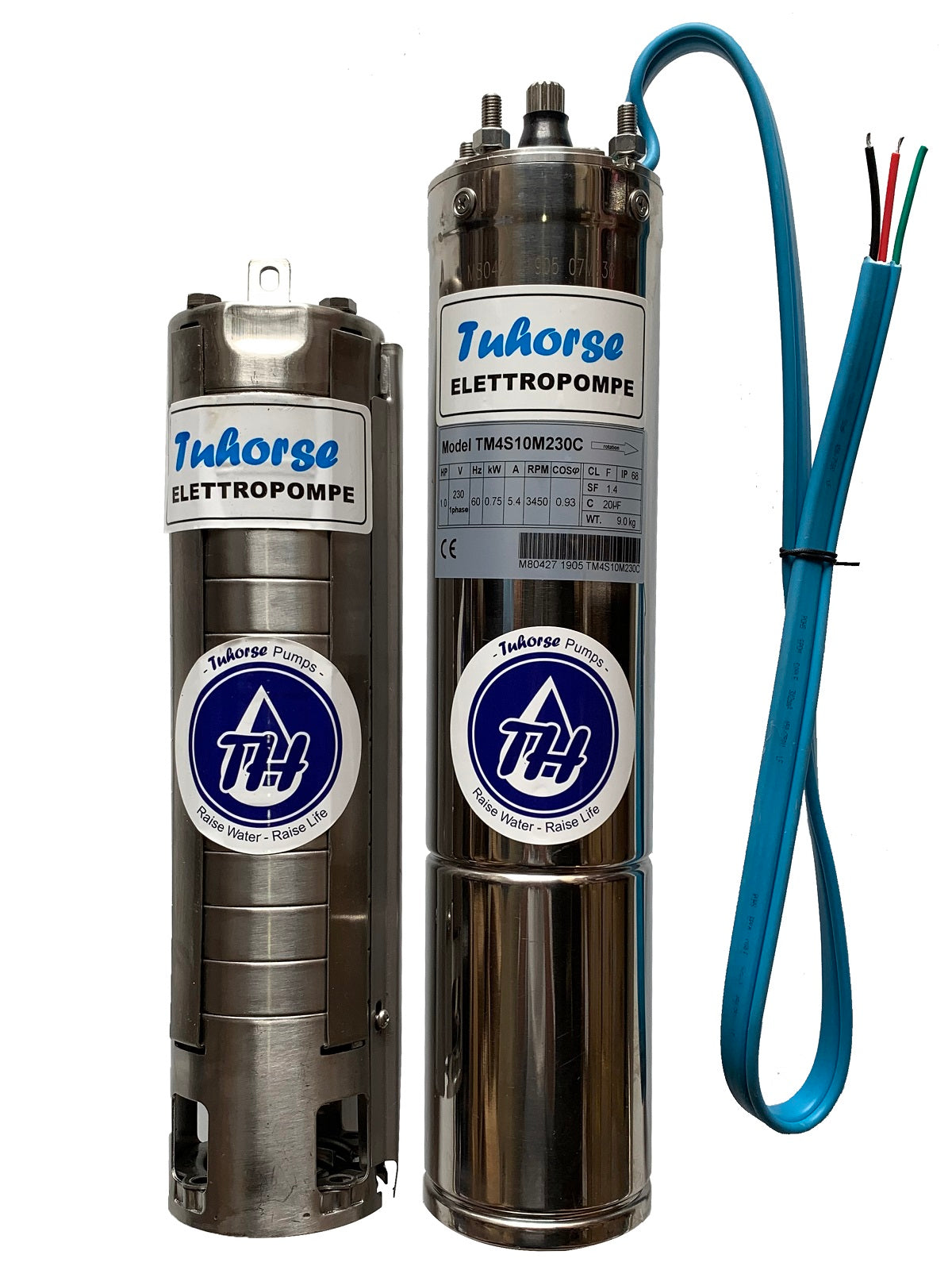 4" Stainless Steel submersible motor and pump-end - Tuhorse