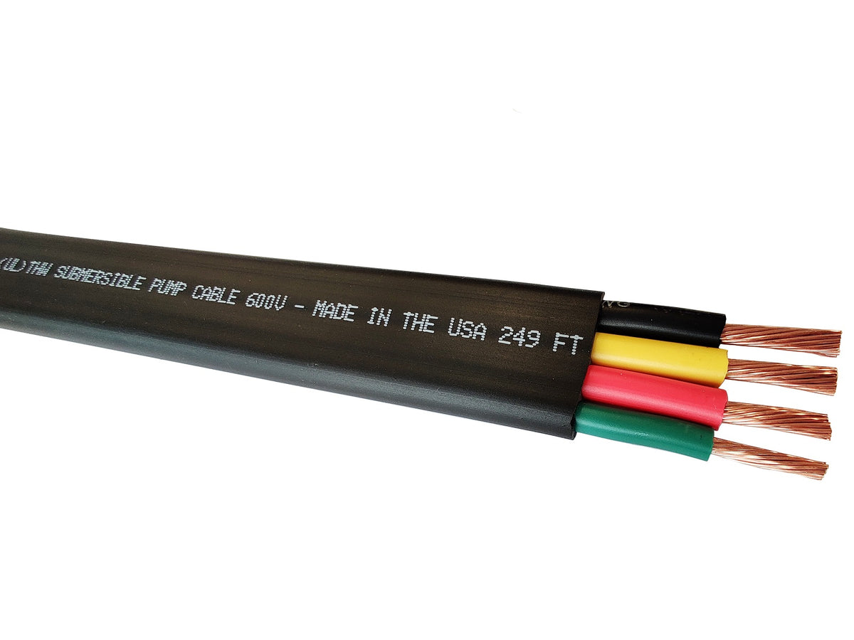 Pump cable angle view